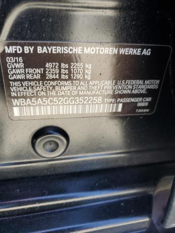 VIN WBA5A5C52GG352258 2016 BMW 5 Series, 528 I no.12