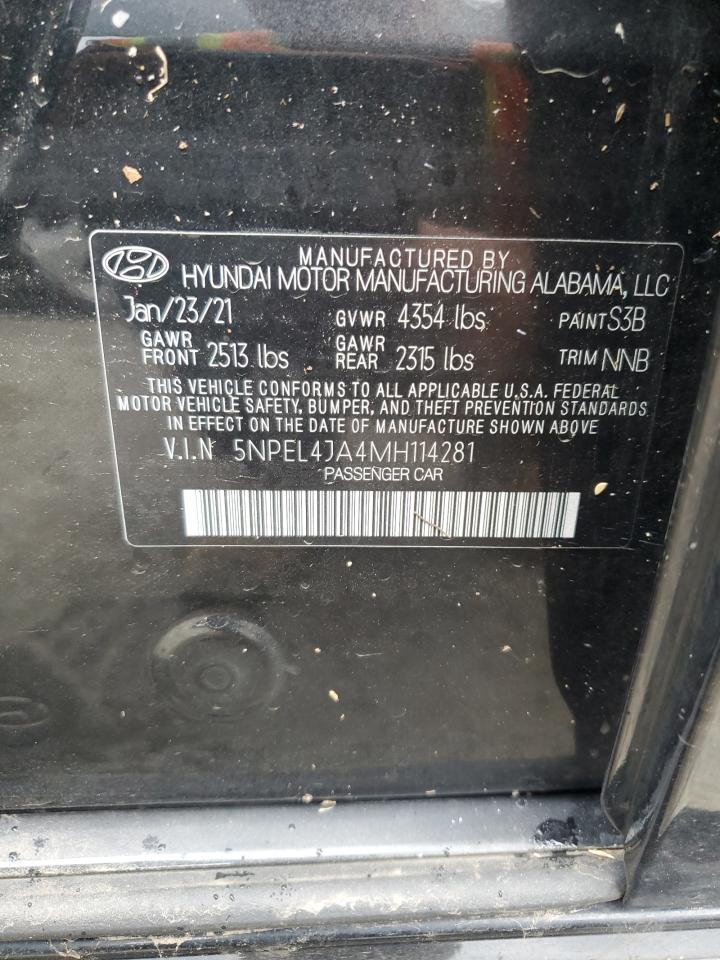 Lot #2952911869 2021 HYUNDAI SONATA SEL