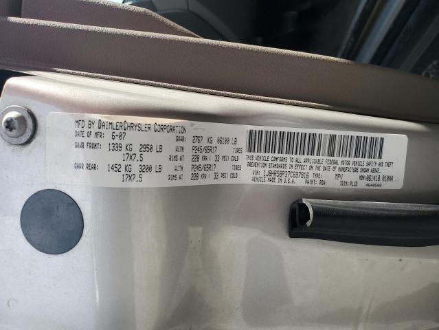 2007 Jeep Grand Cherokee Limited VIN: 1J8HR58P37C697916 Lot: 62758834