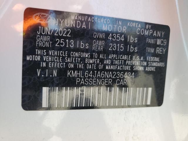 2022 HYUNDAI SONATA SEL - KMHL64JA6NA236434