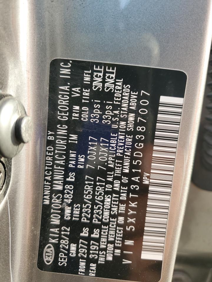 5XYKT3A15DG387007 2013 Kia Sorento Lx