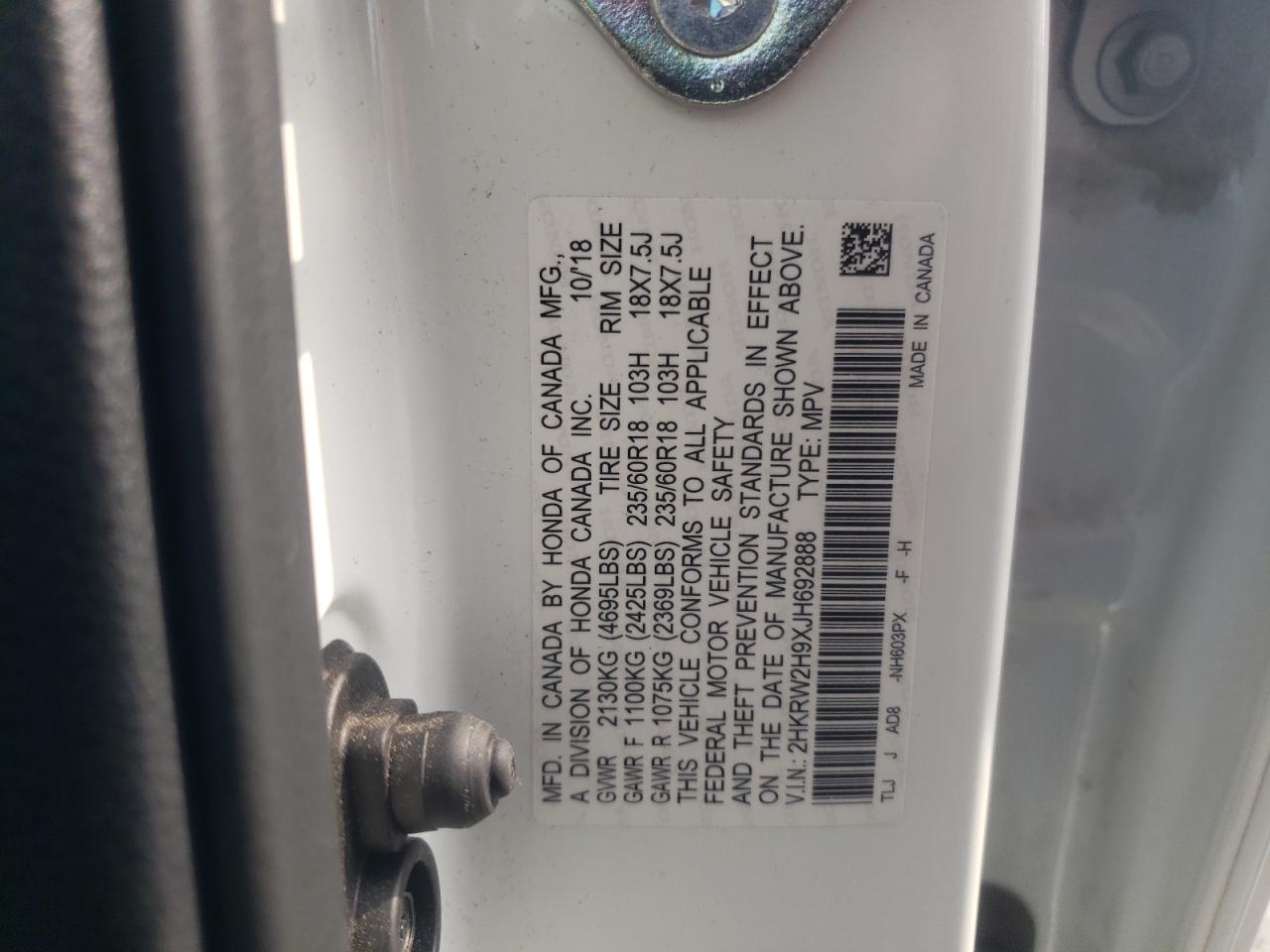 2HKRW2H9XJH692888 HONDA CB CYCLE 2018