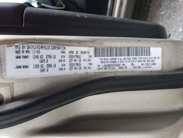 1J4GW48S54C272424 2004 Jeep Grand Cherokee Laredo
