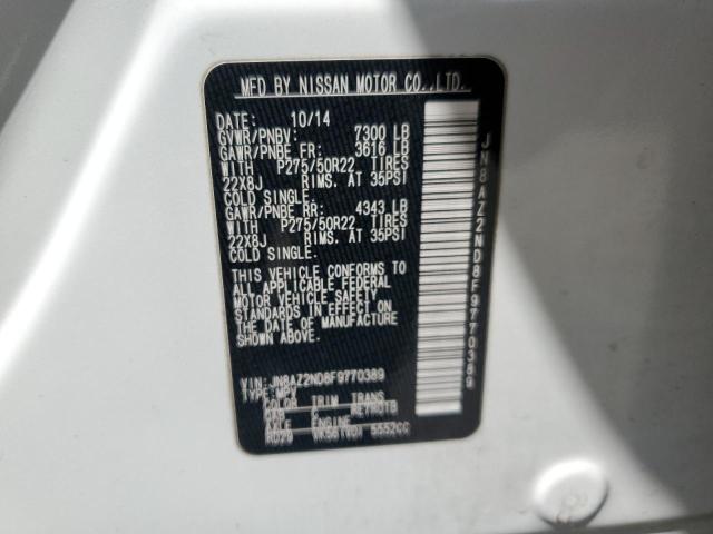 2015 INFINITI QX80 - JN8AZ2ND8F9770389
