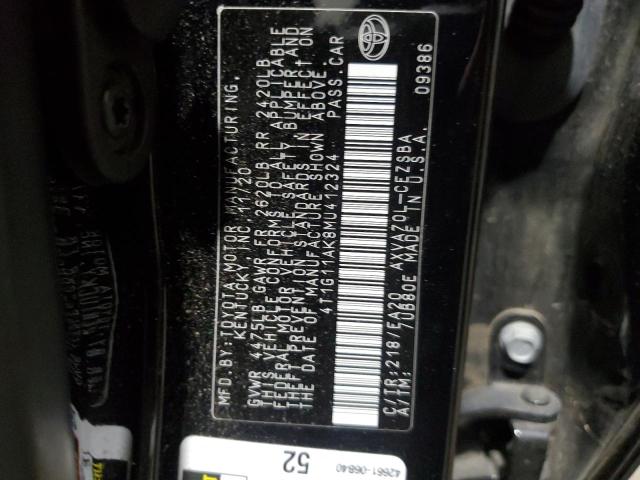 VIN 4T1G11AK8MU412324 2021 Toyota Camry, SE no.12