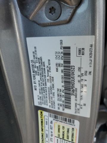 2020 FORD FUSION SE - 3FA6P0HD3LR104523