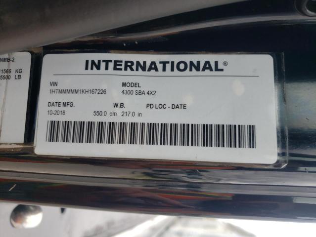 2019 International 4000 4300 VIN: 1HTMMMMM1KH167226 Lot: 62072564