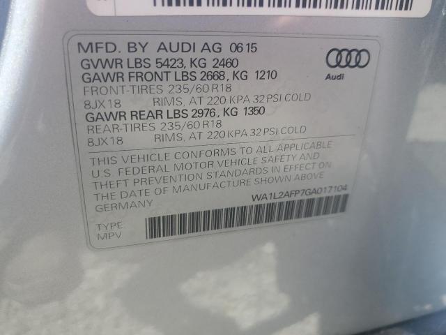 VIN WA1L2AFP7GA017104 2016 Audi Q5, Premium Plus no.14