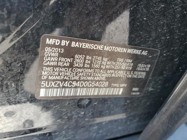 VIN 5UXZV4C54D0G54028 2013 BMW X5, Xdrive35I no.12