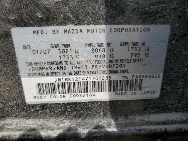 2007 Mazda 3 I VIN: JM1BK12F471709285 Lot: 60965414