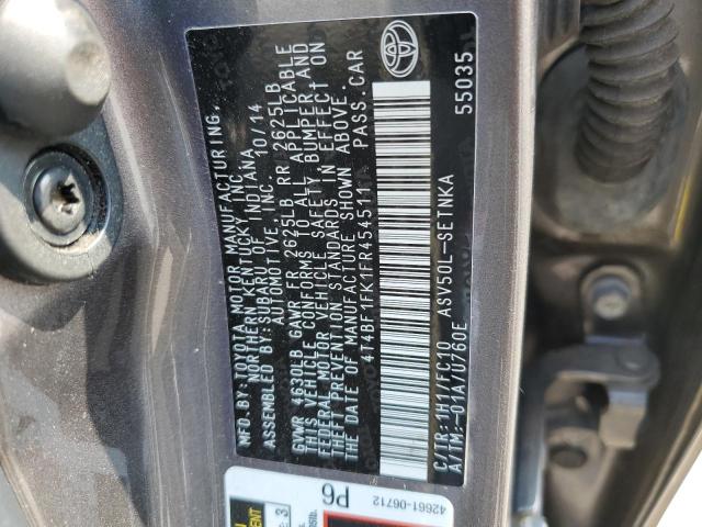 VIN 4T4BF1FK1FR454511 2015 Toyota Camry, LE no.12