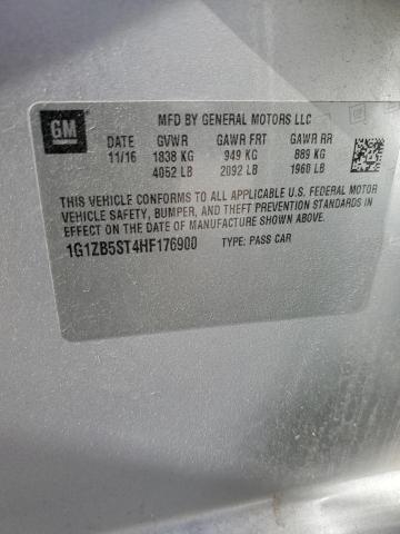 2017 Chevrolet Malibu Ls VIN: 1G1ZB5ST4HF176900 Lot: 60674494