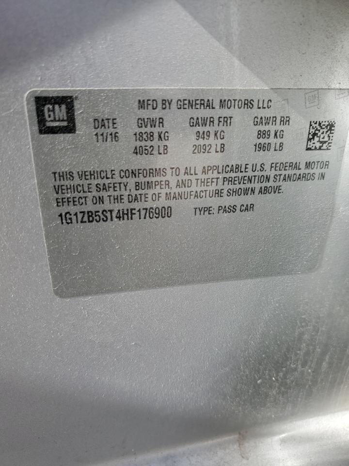 1G1ZB5ST4HF176900 2017 Chevrolet Malibu Ls