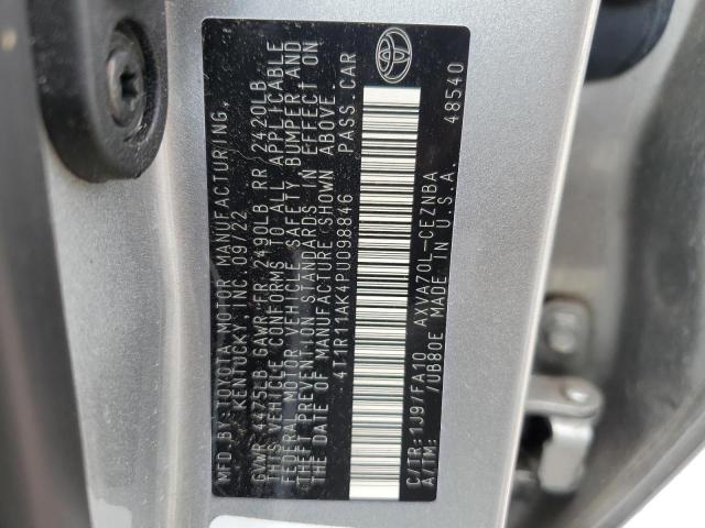 VIN 4T1R11AK4PU098846 2023 Toyota Camry, LE no.12