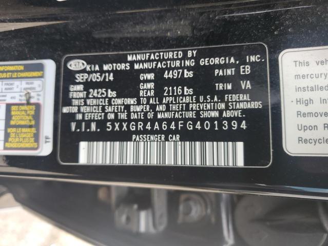 5XXGR4A64FG401394 2015 KIA OPTIMA - Image 12