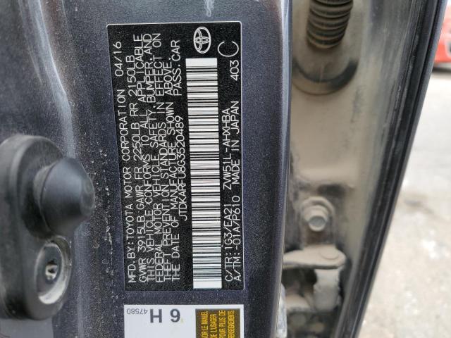 2016 TOYOTA PRIUS - JTDKARFU8G3520489
