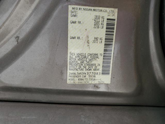 2015 NISSAN ALTIMA 2.5 - 1N4AL3AP2FN377083