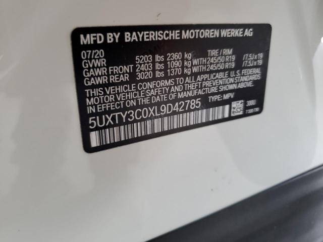 VIN 5UXTY3C0XL9D42785 2020 BMW X3, Sdrive30I no.14