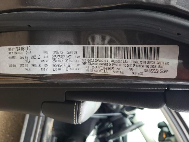 2017 JEEP CHEROKEE L - 1C4PJMCS3HW633021