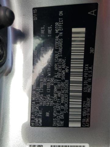 2015 TOYOTA SIENNA SPO - 5TDXK3DCXFS635828