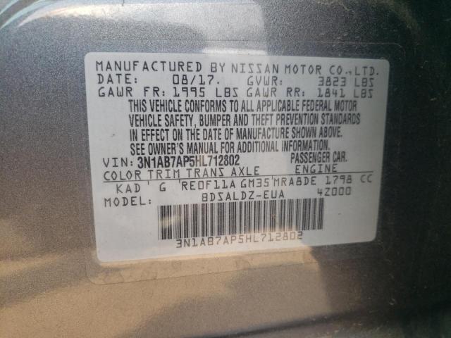 2017 NISSAN SENTRA S - 3N1AB7AP5HL712802