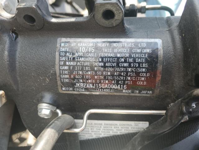 2016 KAWASAKI ZX1400 J - JKBZXNJ15GA000416