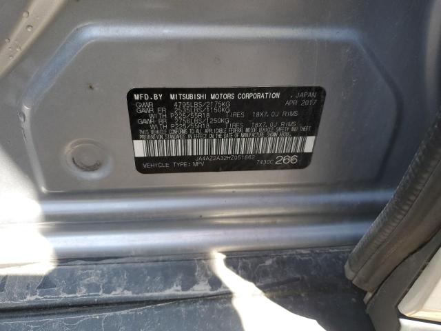2017 MITSUBISHI OUTLANDER - JA4AZ2A32HZ051662