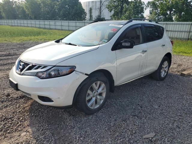 NISSAN MURANO S 2014 white  gas JN8AZ1MW6EW512272 photo #1