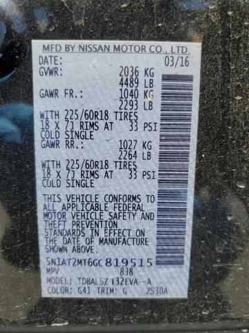 5N1AT2MT6GC819515 2016 NISSAN ROGUE - Image 12