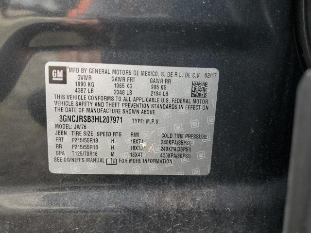 2017 CHEVROLET TRAX PREMI 3GNCJRSB3HL207971