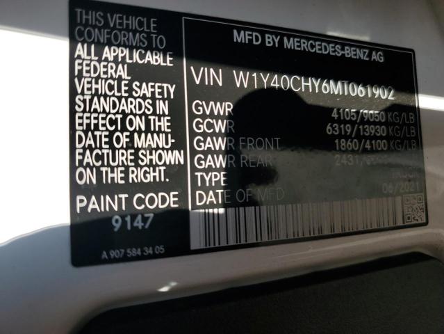 VIN W1Y40CHY6MT061902 2021 MERCEDES-BENZ SPRINTER no.14