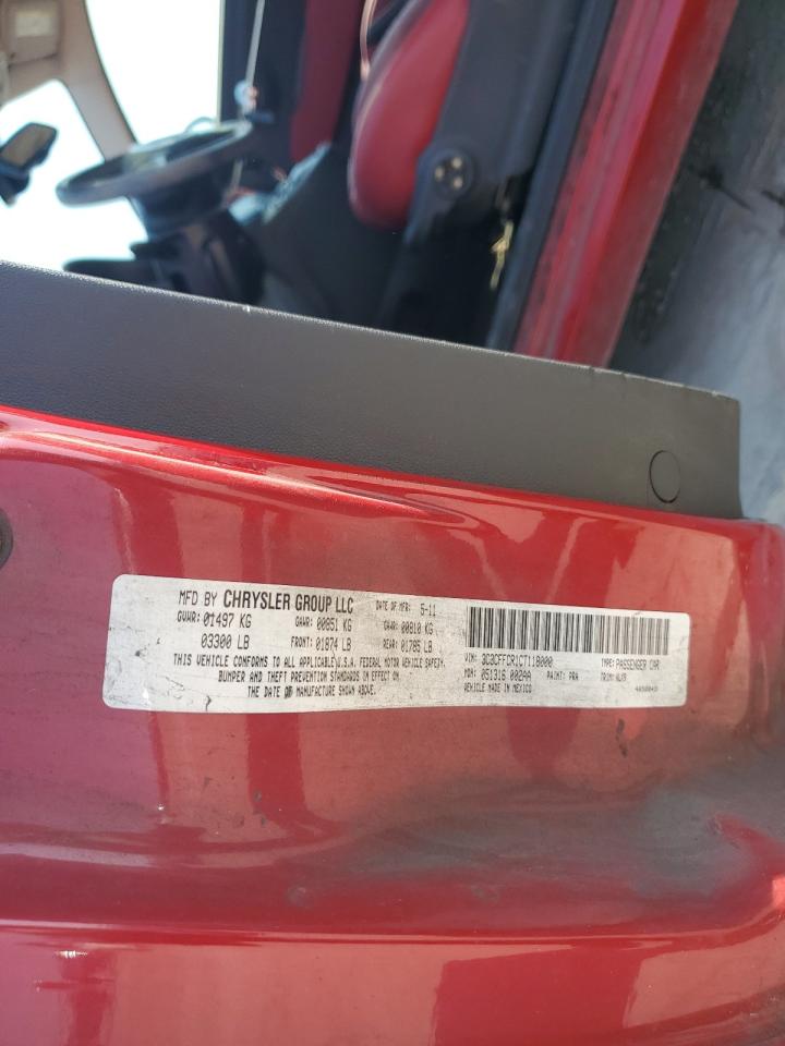 3C3CFFCR1CT118000 2012 Fiat 500 Lounge