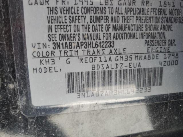 2017 Nissan Sentra S VIN: 3N1AB7AP3HL642233 Lot: 49151644