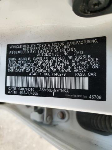 VIN 4T4BF1FK0ER346279 2014 Toyota Camry, L no.13