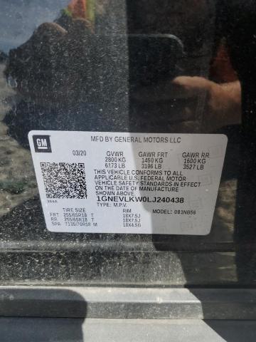 2020 CHEVROLET TRAVERSE L - 1GNEVLKW0LJ240438