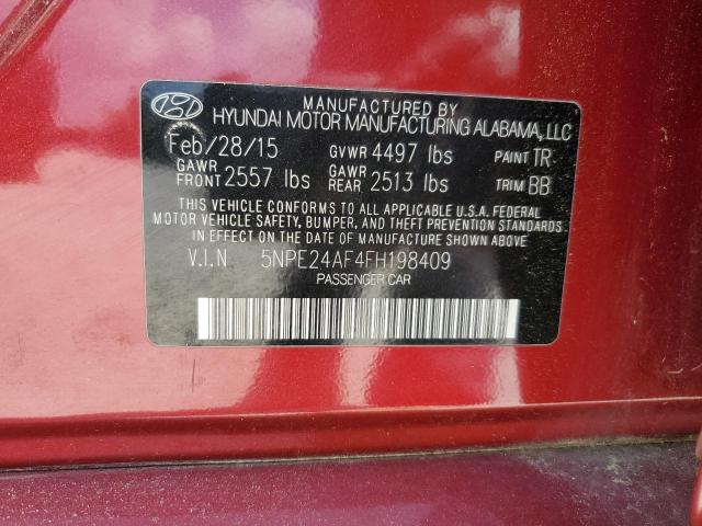 2015 HYUNDAI SONATA SE - 5NPE24AF4FH198409