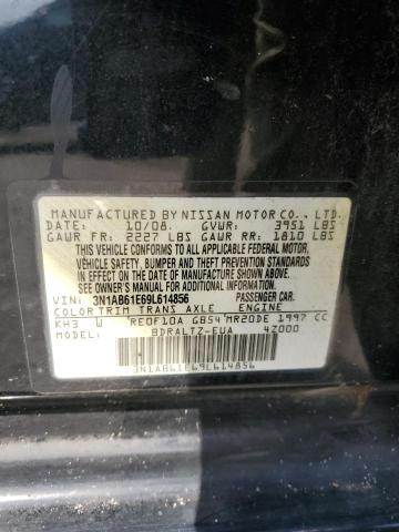 2009 Nissan Sentra 2.0 VIN: 3N1AB61E69L614856 Lot: 61998084