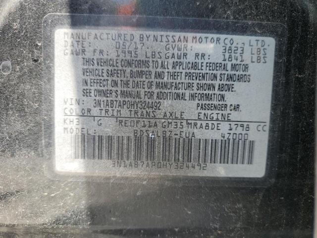 2017 Nissan Sentra S VIN: 3N1AB7AP0HY324492 Lot: 61862684