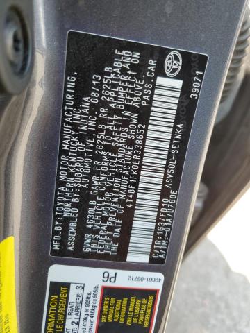 VIN 4T4BF1FK0ER338652 2014 Toyota Camry, L no.13