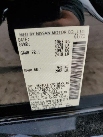 2021 NISSAN ALTIMA SV - 1N4BL4DV3MN350623