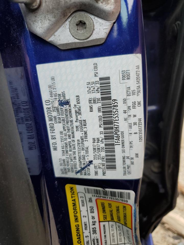 1FA6P0H77E5357859 2014 Ford Fusion Se