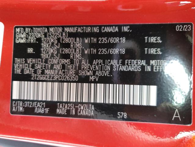 2023 LEXUS NX 350 2T2GGCEZ3PC026350
