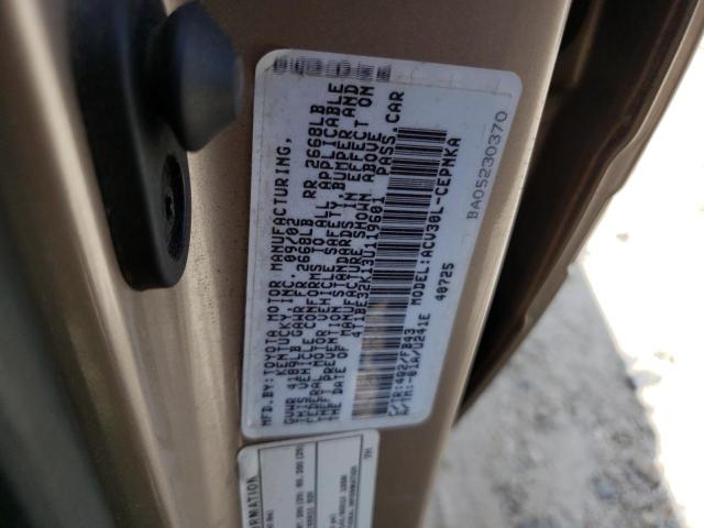 2003 Toyota Camry Le VIN: 4T1BE32K13U119601 Lot: 61819074