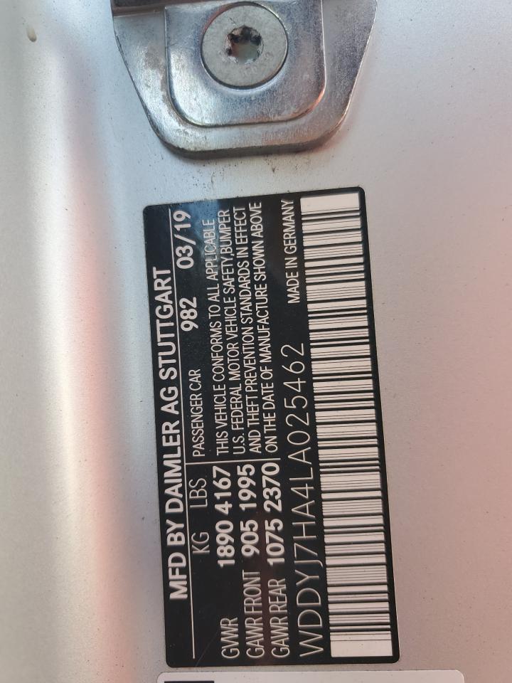 WDDYJ7HA4LA025462 2020 Mercedes-Benz Amg Gt