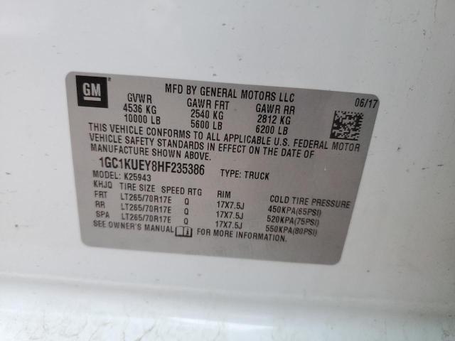 2017 CHEVROLET 2500 HD 1GC1KUEY8HF235386