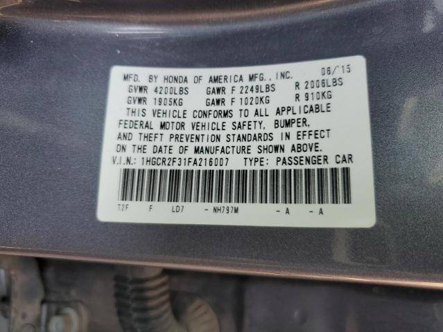 1HGCR2F31FA216007 2015 HONDA ACCORD - Image 12