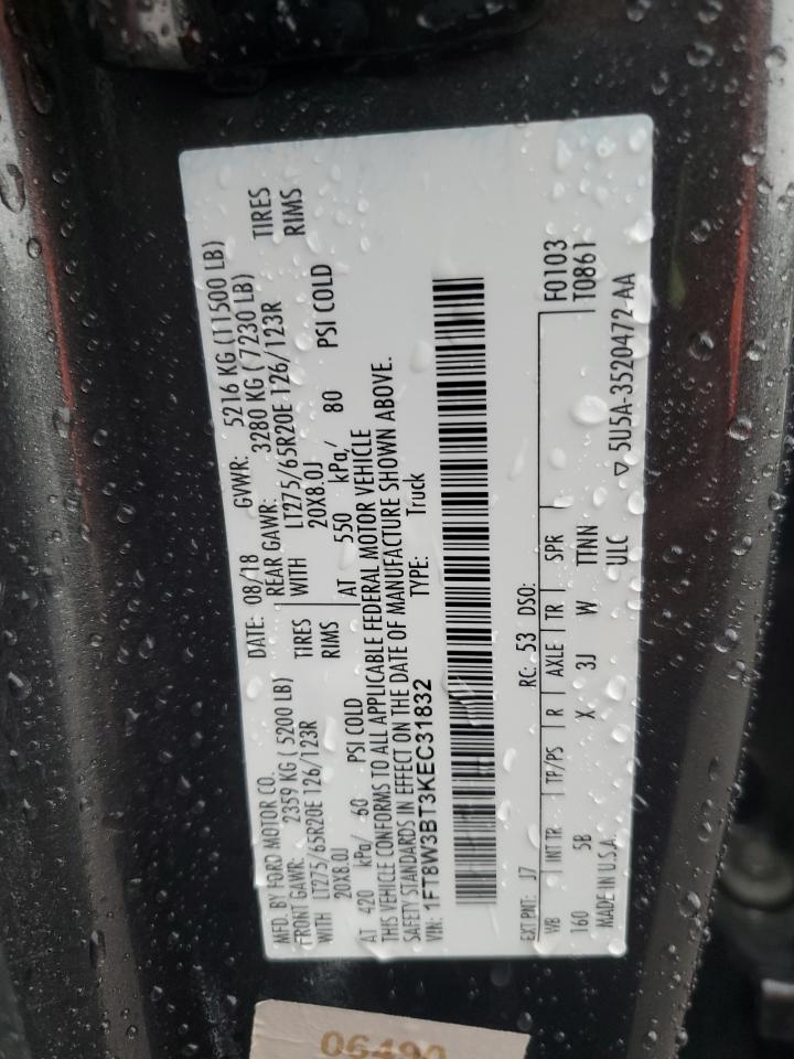 1FT8W3BT3KEC31832 2019 Ford F350 Super Duty