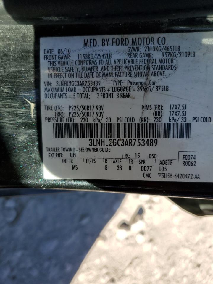 3LNHL2GC3AR753489 2010 Lincoln Mkz