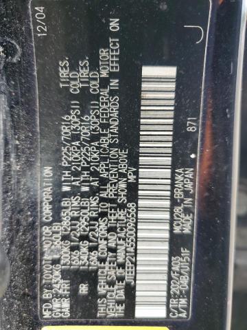 2005 Toyota Highlander Limited VIN: JTEEP21A550096568 Lot: 62271564