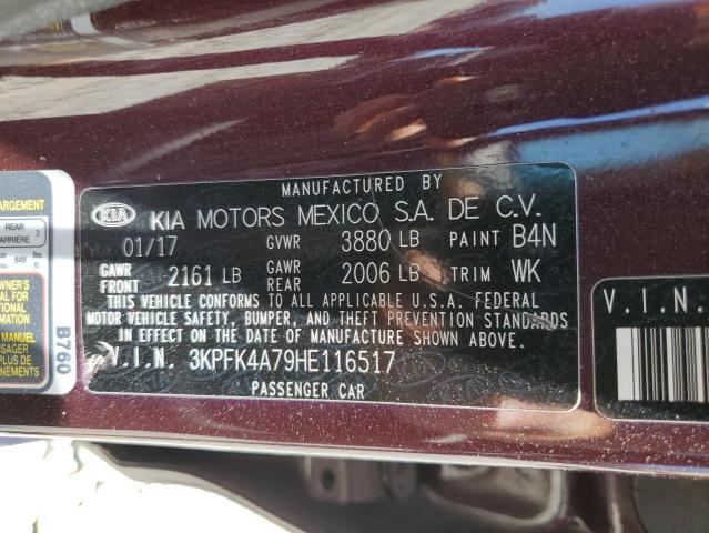 2017 KIA FORTE LX - 3KPFK4A79HE116517